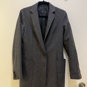 Babaton Charcoal Gray Women's Boyfriend Blazer